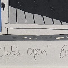 Eric Holch Limited Edition Nantucket Silk Screen, “Clubs Open”