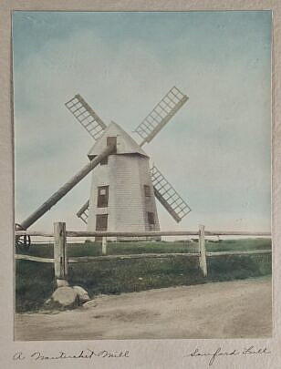 4498-955 Antique Old Mill Photograph A