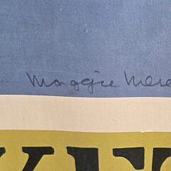 Vintage Maggie Meredith Pencil Signed Poster, “A View from Nantucket Harbor