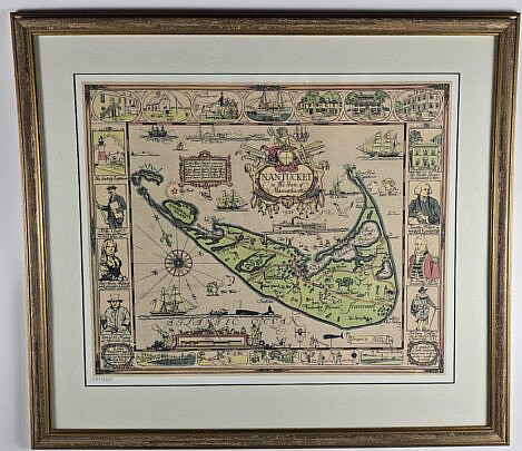 4500-955 Tony Sarg Nantucket Map A