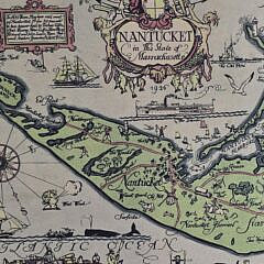 Tony Sarg Limited Edition Folk Art Map of Nantucket Island, 20th century