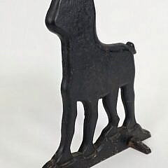 Antique Cast Iron Figural Dog Doorstop Wedge, circa 1920s