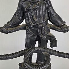 Antique Cast Iron Figural Sailor Umbrella Stand, circa 1920s