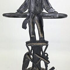 Antique Cast Iron Figural Sailor Umbrella Stand, circa 1920s