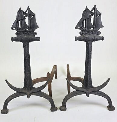 4506-955 Anchor Andirons A