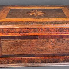 Antique Sailor Made Nautical Star Inlaid Storage Box, 19th century
