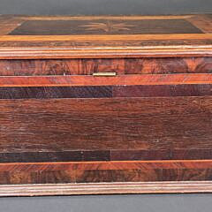 Antique Sailor Made Nautical Star Inlaid Storage Box, 19th century