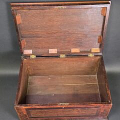 Antique Sailor Made Nautical Star Inlaid Storage Box, 19th century