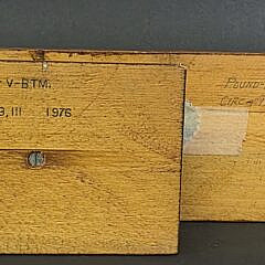 Two Vintage Hand Carved Diminutive Half Hull Boat Models, 20th century