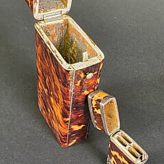 Two Antique English Tortoiseshell Boxes, 19th century