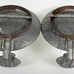 Pair of Antique Spider Web Mirrored Back Candle Sconces, 19th century