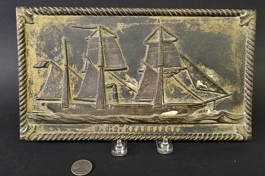 4522-955 Bronze Ship Plaque A
