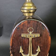 Pair of Ships Anchor and Rope Block Pull Table Lamps