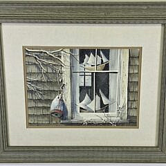 4534-955 Nantucket Window Watercolor A