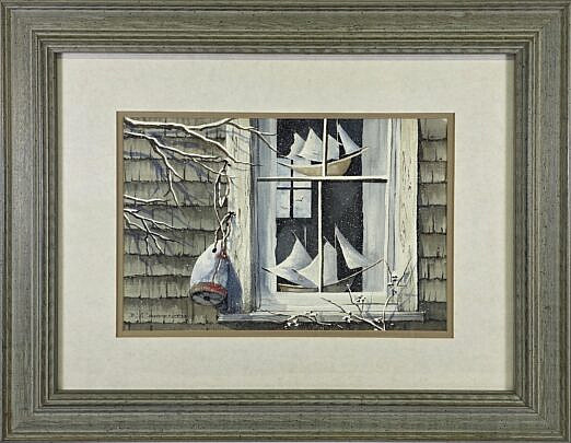 Ethel Carpenter Watercolor on Paper Nantucket Still Life Painting, 20th century