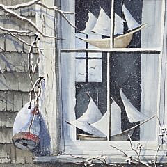 Ethel Carpenter Watercolor on Paper Nantucket Still Life Painting, 20th century
