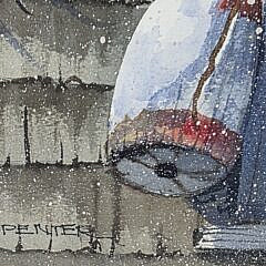 Ethel Carpenter Watercolor on Paper Nantucket Still Life Painting, 20th century