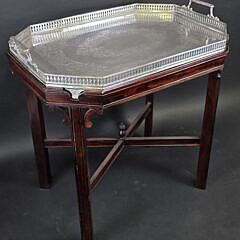 4535-955 Silverplate Tray on Stand A