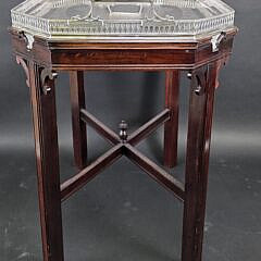 Walker and Hall Silverplate Serving Tray on Stand