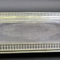 Walker and Hall Silverplate Serving Tray on Stand
