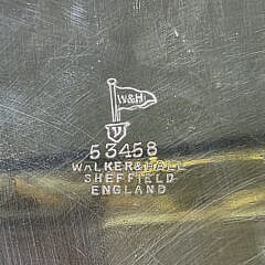Walker and Hall Silverplate Serving Tray on Stand