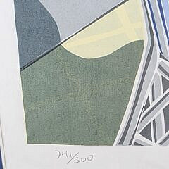 Large Eric Holch Limited Edition Nantucket Silk Screen, “Harbor Porch”