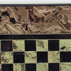 Antique Granite Marble Specimen Game Board, 19th century