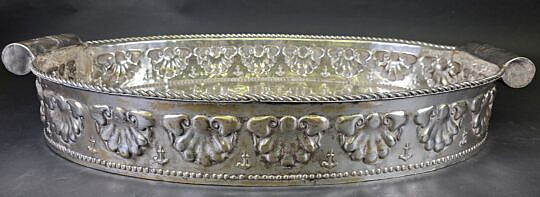 4539-955 Silverplate Oyster Tray A
