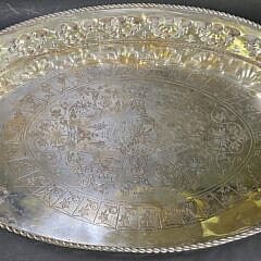 Silverplate Anchor and Shell Oyster Serving Tray
