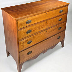 4542-955 Tiger Maple Chest of Drawers A