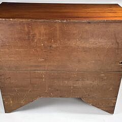 Antique American Tiger Maple and Cherry Four Drawer Chest of Drawers, 19th centur