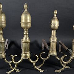 4543-955 Pair Philadelphia Andirons A