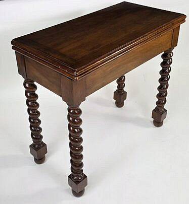 4548-955 Barley Twist Card Table A