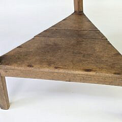 Antique English Pine Cricket Pub Table, 19th century