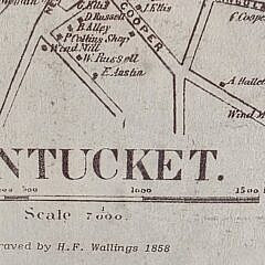 Elizabeth “Betty” Yates Ensign Limited Edition Birdseye Nantucket Street Map