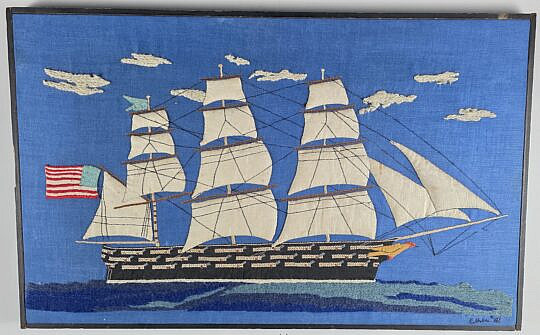4556-955 Clipper Ship Embroidery A
