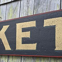 Antique Style Nantucket Painted Advertising Trade Sign