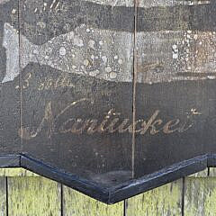 Antique Style Nantucket Whale Oil Merchant Trade Sign, Zenas Coffin Co