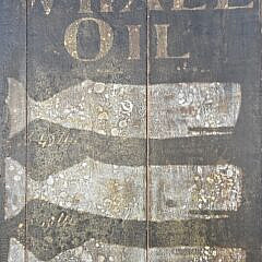 Antique Style Nantucket Whale Oil Merchant Trade Sign, Zenas Coffin Co