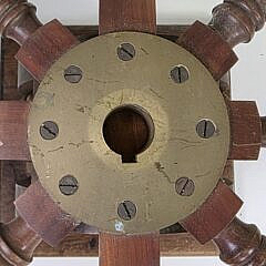 Vintage Ships Wheel, Anchor, and Rope Block Pull Coffee Table, 20th century