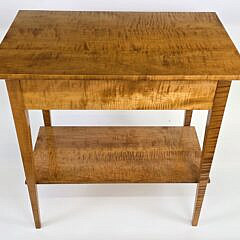 Phillip Raneri Nantucket Tiger Maple One Drawer Console Table