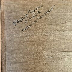 Phillip Raneri Nantucket Tiger Maple One Drawer Console Table