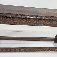 Antique English Oak Rectangular Joint Stool Bench