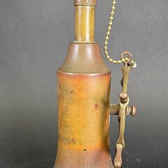Vintage Brass Ships Wheel Table Lamp, 20th century