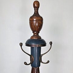 Vintage Oar and Life Ring Standing Coat and Hat Rack, 20th century