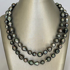47-4960 Peacock Baroque Tahatian Pearl Necklace A IMG_0100