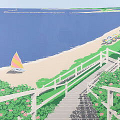 Eric Holch Limited Edition Silkscreen “Cliffside”, Edition #11/325