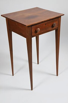 American Hepplewhite One Drawer Work Stand, 19th Century