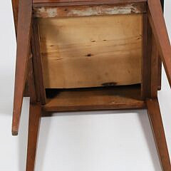 American Hepplewhite One Drawer Work Stand, 19th Century