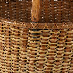 Nantucket Swing Handle Harvest Basket, 19th Century